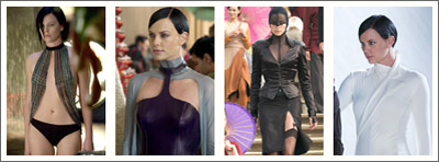 Charlize Theron zieht sich als Aeon Flux mehrfach um