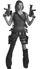 Milla Jovovich: Akimbo-Alice in Resident Evil