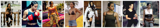 Michelle Rodriguez in BloodRayne, Resident Evil, The Fast And The Furious, S.W.A.T., Girlfight, Blue Crush...